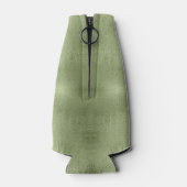 クリスマスツリーとスノーフレーク緑ID863 ボトルクーラー (裏面)