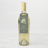 クリスマスツリーとスノーフレーク緑ID863 ボトルネックタグ (ボトル)