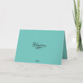 クリスマスツリーとセーブルシェットランド・ シープドッグホリデーカード シーズンカード (裏面)