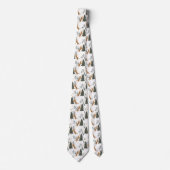 クリスマスツリーとタイガースパターン ネクタイ (正面)