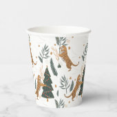 クリスマスツリーとタイガースパターン 紙コップ (右)