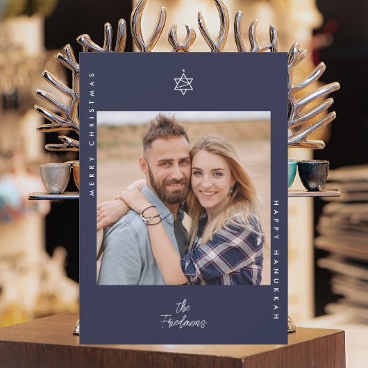 クリスマスツリーとダビデの星 シーズンカード