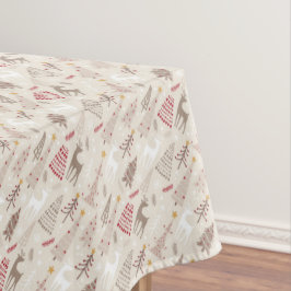 クリスマスツリーとトナカイ テーブルクロス