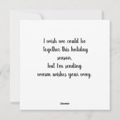 クリスマスツリーとトラックのクリスマス シーズンカード (裏面)