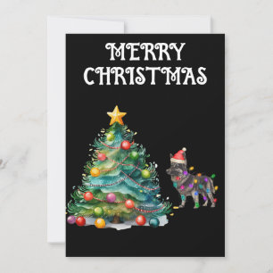 クリスマスツリーとドイツ包まれたの輝き 招待状