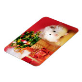 クリスマスツリーとハムスターKokorinka マグネット (左側)