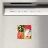 クリスマスツリーとハムスターKokorinka マグネット (インサイチュ (食洗機))