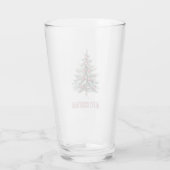 クリスマスツリーとハート タンブラーグラス (裏面)