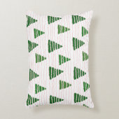 クリスマスツリーとビーズの文字列パターン アクセントクッション (正面(垂直))