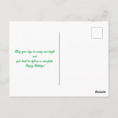 クリスマスツリーとプレゼントと子供のフェスティバル ポストカード (裏面)