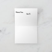 クリスマスツリーとプレゼントのキジ カード (内部)
