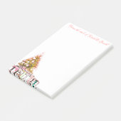 クリスマスツリーとプレゼント ポストイット (アングル)