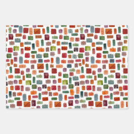 クリスマスツリーとプレゼント ラッピングペーパーシート