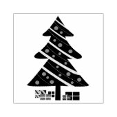 クリスマスツリーとプレゼント ラバースタンプ (インプリント)