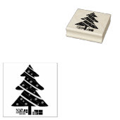 クリスマスツリーとプレゼント ラバースタンプ (押印)