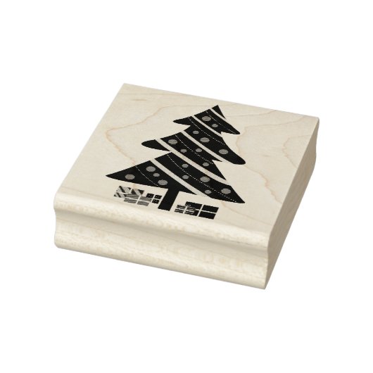 クリスマスツリーとプレゼント ラバースタンプ (スタンプ)