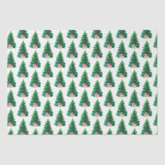 クリスマスツリーとプレゼント 薄葉紙 (正面)