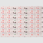 クリスマスツリーとペンギンベージクリスマス 薄葉紙 (正面)