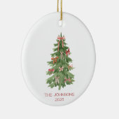 クリスマスツリーとボウズホリデイ セラミックオーナメント (右)