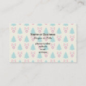 クリスマスツリーとボーブルパターン 名刺 (裏面)