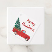 クリスマスツリーとメリークリスマストラック フェイバータグ (インサイチュ)