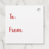 クリスマスツリーとメリークリスマストラック フェイバータグ (裏面)