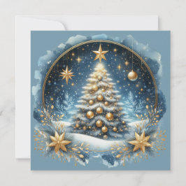 クリスマスツリーとメリークリスマス オーダーメイド シーズンカード
