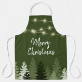 クリスマスツリーとライト エプロン (正面)