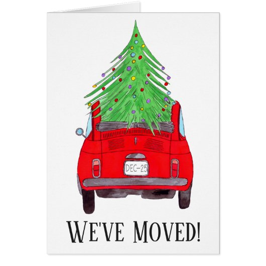 クリスマスツリーとレッドカーの新しい住所 (正面)
