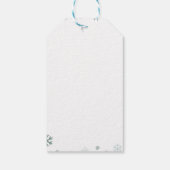 クリスマスツリーとレッドトラックの好意ギフトラベル ギフトタグ (裏面)