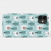クリスマスツリーと可愛いラマ Case-Mate iPhoneケース (裏面(横))
