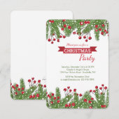 クリスマスツリーと実の招待状 招待状 (正面/裏面)