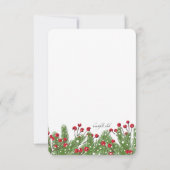 クリスマスツリーと実の招待状 招待状 (裏面)