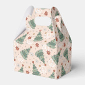 クリスマスツリーと平和のサインのパターン フェイバーボックス (裏面サイド)