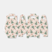 クリスマスツリーと平和のサインのパターン フェイバーボックス (折り畳みなし)