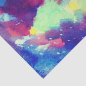 クリスマスツリーと星水色 薄葉紙 (詳細)