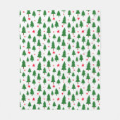 クリスマスツリーと星 フリースブランケット (正面)