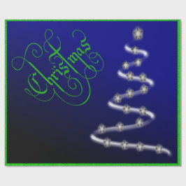 クリスマスツリーと星 - ラッピングペーパー
