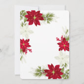 クリスマスツリーと松の丸い写真 シーズンカード (裏面)