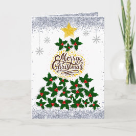クリスマスツリーと楽しいクリスマス カード
