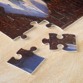 クリスマスツリーと機関車ヴィンテージデザイン ジグソーパズル (側面)