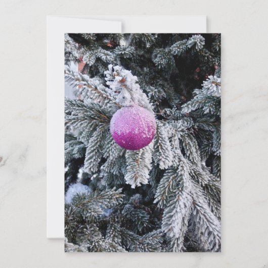 クリスマスツリーと玩具を持つクリスマス招待状 招待状 (正面)