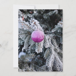 クリスマスツリーと玩具を持つクリスマス招待状 招待状