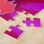 クリスマスツリーと紫 ジグソーパズル (側面)