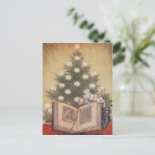 クリスマスツリーと聖書 シーズンポストカード (スタンド正面)