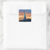 クリスマスツリーと自由の女神 スクエアシール (バッグ)