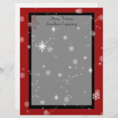 クリスマスツリーと赤と黒の雪 (正面/裏面)