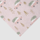 クリスマスツリーと車ベージュクリスマス 薄葉紙 (詳細)