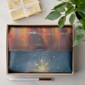 クリスマスツリーと金ゴールドス絵を描ターのデコページ 薄葉紙 (ギフト)