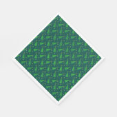 クリスマスツリーと金ゴールド星 スタンダードランチョンナプキン (角)